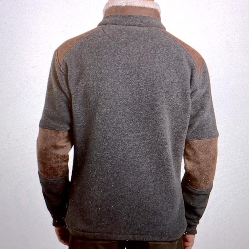 KUHL Mens Fleece Jacket W/ Suede MicroFleece on shoulders/elbows NWOT  Mens XL - Picture 5 of 17